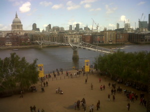 The City from Tate Modern (Dr Bev’s blackberry)