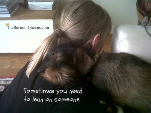 lean on someone