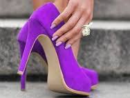 purple shoes