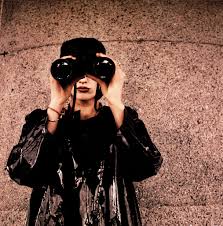 woman with binoculars 2